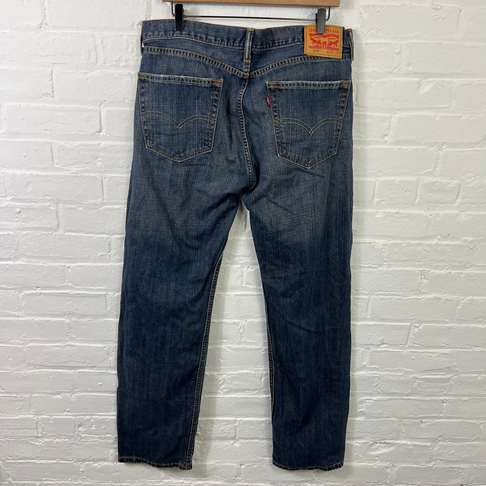 Levis Men's High Rise Straight-Leg Denim Jeans Lightweight Blue Size 36/32